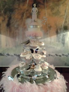 Celebrity Amy Jackson's 21st Birthday Personalised Cupcake Tower (2)