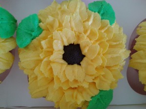 Sunny Sunflower Cupcakes